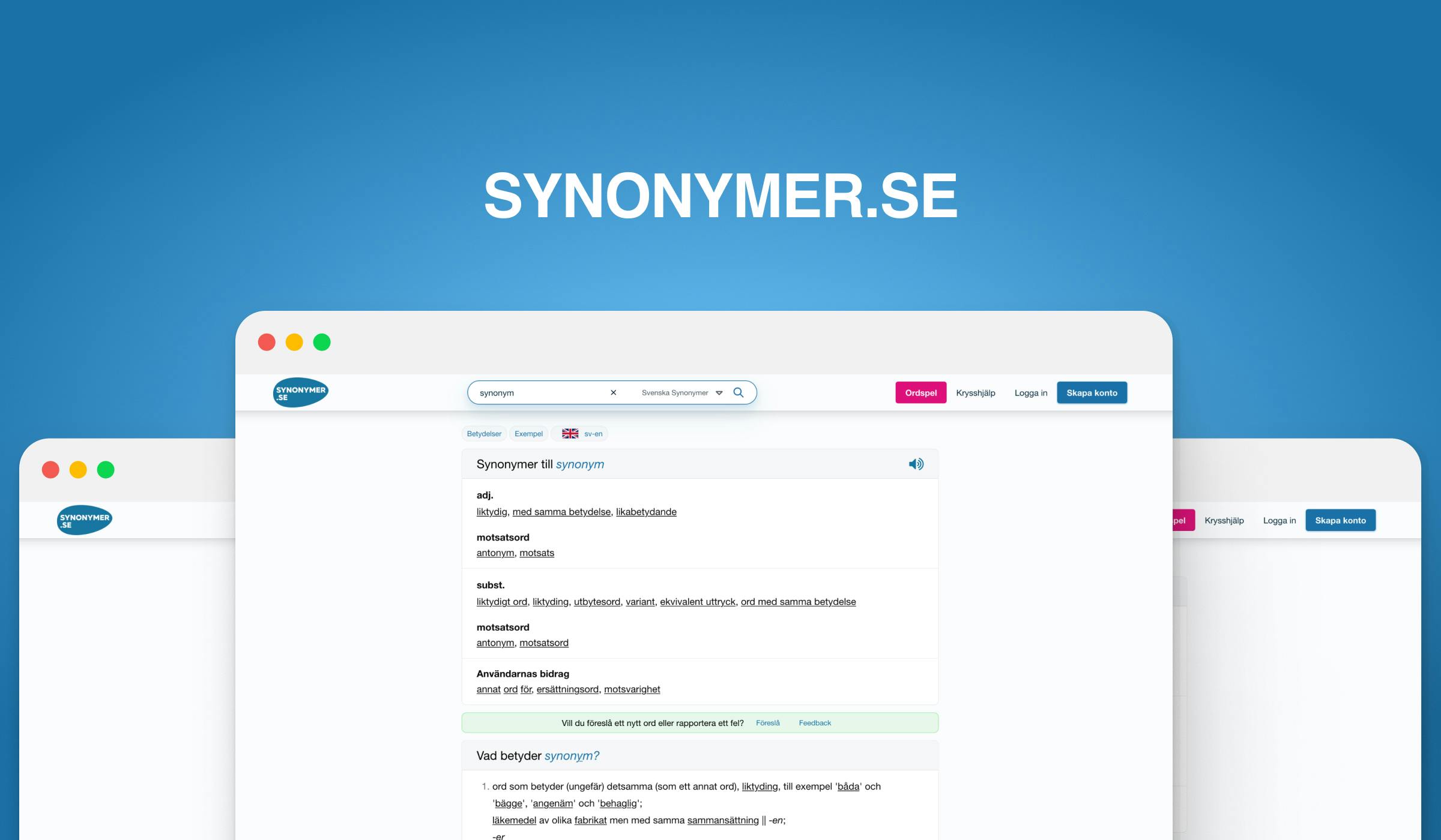 Case | Synonymer